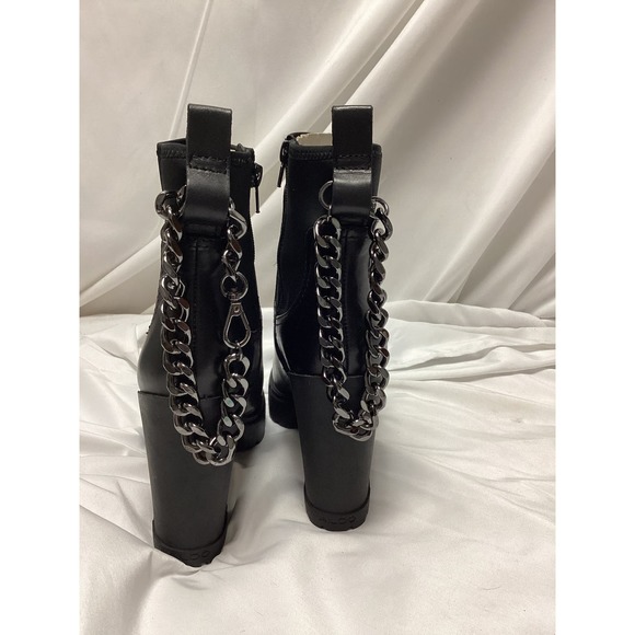 New-GORGEOUS AND SASSY! Aldo Bolder Ankle Chain Platform Boots Sz 8 - Picture 6 of 16